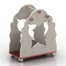 Full Rack With Dumbs 3d model