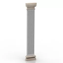 Column Pilaster Greek Style 3d model