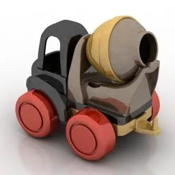Toy Mix Cement Truck 3d model