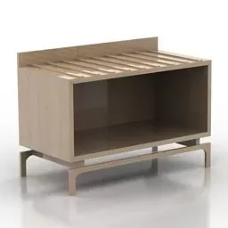 Simple Nightstand Rack 3d model