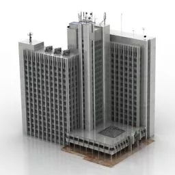 Complex Building Skyscraper 3d model
