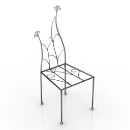 Art Iron Chair 3d model