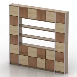 Single Shelf Rack 3d model