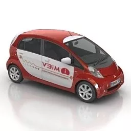 Sedan Car Electric Vehcle 3d model