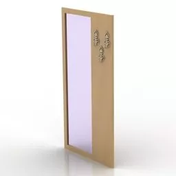 Rectangular Mirror Furniture 3d model