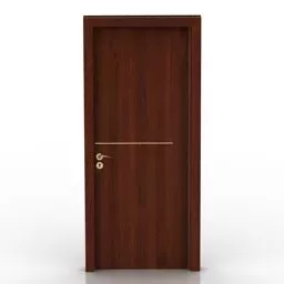 Brown Mdf Door 3d model