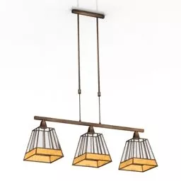 Ceiling Lamp White Shade 3d model