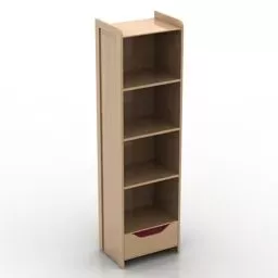 Single Shelf Rack 3d model
