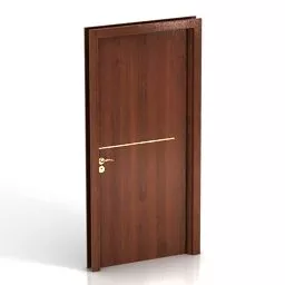 Wooden Mdf Door 3d model