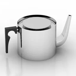 Stainless Steel Kitchen Teapot 3d model