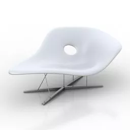Lounge Sofa Bench La Chaise 3d model