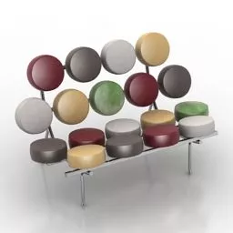 Modernism Sofa Marshmallow 3d model