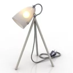 Antique Wall Lamp Elegant Golden Shade 3d model