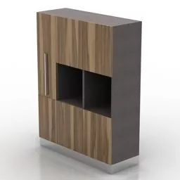 Kitchen Rack With Open Shelf 3d model