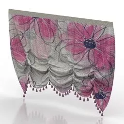 Vintage Texture Curtain 3d model