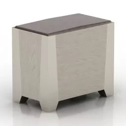 Solid Seat Wood Top 3d model