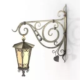 Ceiling Lamp Square Wooden Cover 3d model