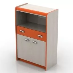 School Side Locker 3d model