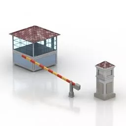 Factory Station Architecture Building 3d model