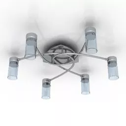 Grille Light Ceiling Lamp 3d model