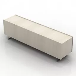 Low Locker Cabinet 3d model