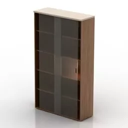 Glass Bookcase 3d model
