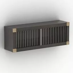 Wall Shelf Black Painted 3d model