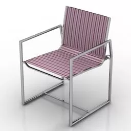 Office Armchair Iron Frame 3d model