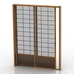 Japanese Door Shoji 3d model