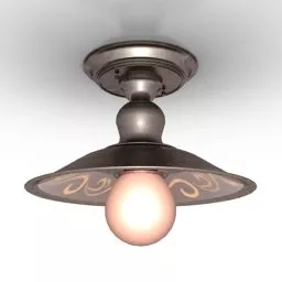 Ceiling Lamp Antique Bulb 3d model