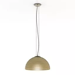 Ceiling Pendant Lamp Golden Shade 3d model