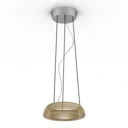 Ceiling Lamp Golden Shade 3d model