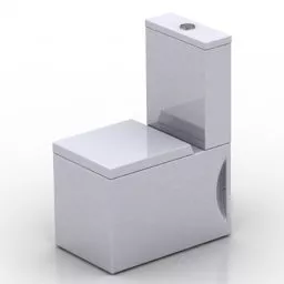 Toilet Sanitary Rectangular Lavatory 3d model