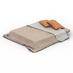 Mattress Bed Without Frame 3d model