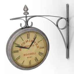 London Wall Clock 3d model