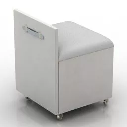 Upholstery Chair Low Back 3d model