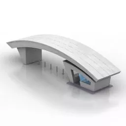 Checkpoint Guard Building 3d model