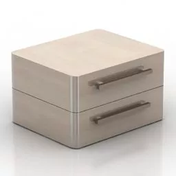 Bedside Nightstand 3d model