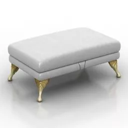 Upholstery Grey Textile Seat 3d model