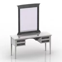 Dressing Table Antique Mirror Frame 3d model