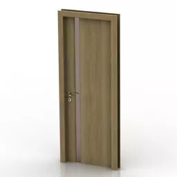 Frame Door Wooden Finished 3d model