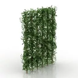 Vertical Bushes Decoration 3d model