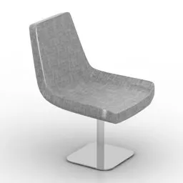 Square Seat, Inox Frame 3d model