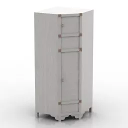 Antique White Locker 3d model