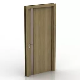 Single Door Wooden Mdf 3d model