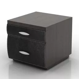 Black Walnut Nightstand 3d model