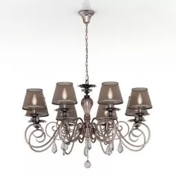 Modern Curved Shape Floor Lamp 3d model