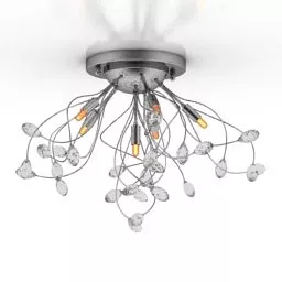 Glass Ceiling Lamp Lussole 3d model