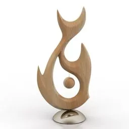 Tableware Figurine Fish Decoration 3d model