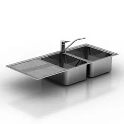 Stainless Steel Sink 3d model